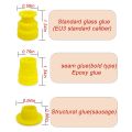 18 Piece Stainless Steel Silicone Caulking Nozzle Applicator Finishing Tip Tool with Accessory Base and Protective Cover. 