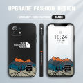 Jizetin for Xiaomi Mi 11 Lite / 11 Lite 5G /11 Lite 5G NE Case Side Design Phone Cover INS Style Simple Elegant The Natural Mountain Area Edge Printing Liquid Silicone Trend Case. 