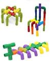 DIY Creative Building and Construction Toys  Pipe Building Block Toy for Kids - Multi Color. 