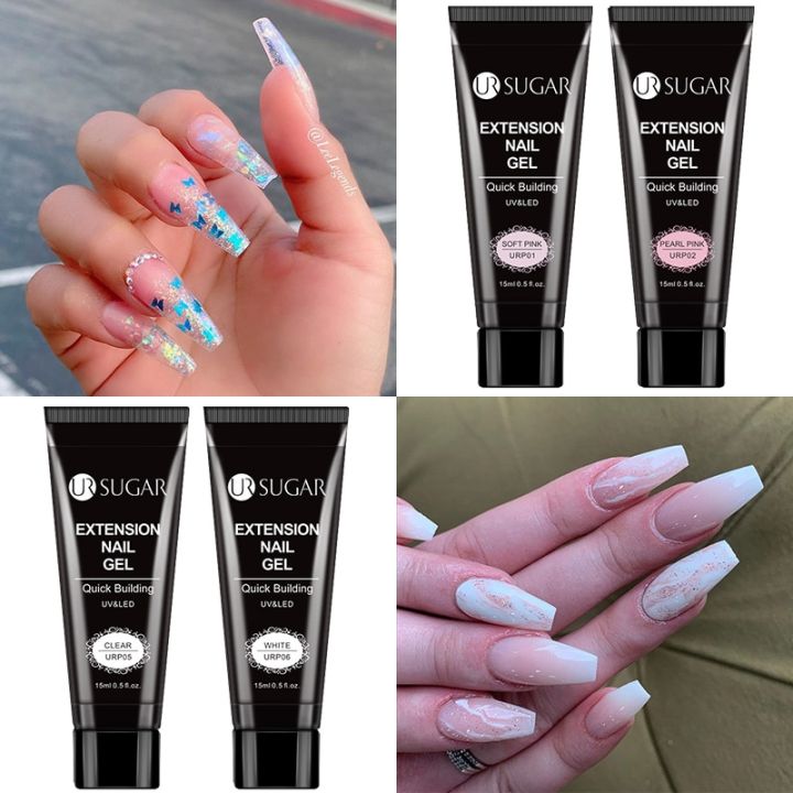 UR%20SUGAR%2015ml%20Acrylic%20Quick%20Extension%20Nail%20Gel%20Nail%20Polish%20Pink%20Clear%20Hard%20Jelly%20Soak%20off%20Gel%20Manicures%20Finger%20Extend%20-%20Image%203