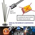 Electric Lighter for Candles Rechargeable Electric Gas Lighter/Plasma Lighter Flameless Windproof USB Lighter 360 Degree Rotate-able Flexible Neck Arc Lighter (Multicolor). 