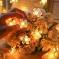 LED Cherry Blossom Lamp Street Garland Wedding Christmas Decoration for Home Festoon Fairy Lampki Led Lights New Year for Garden--Warm White--3m 20Led. 
