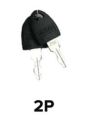 MUBAH Drawer Lock 512 Type 1 138 2P - High-Quality Furniture Desk & Cabinet Lock with Keys (3/4" Chrome. 