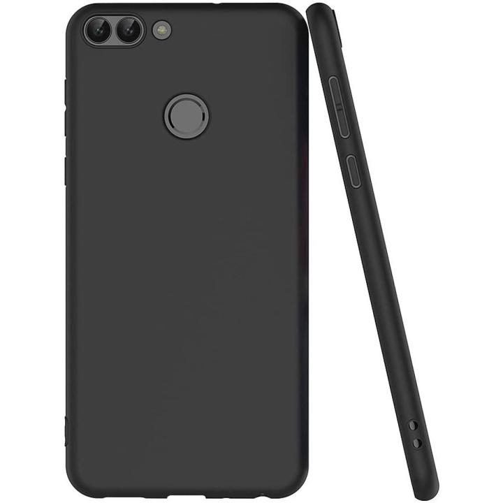 Huawei P Smart 2018 Matte Soft Silicone Shockproof Back Cover with Durable Camera Lens Protection