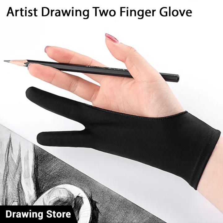 Artist%20Drawing%20Two%20Finger%20Gloves%20For%20Drawing%20Tabs%20Paper%20Sketching%20Display%20Art%20Painting%20Pad%20Pencil%20Graphics%20-%20Image%202