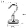 CUANFEN 10 Pack Gravity Hook Strong Magnetic Hook Key Holder for Wall Multipurpose Storage Hooks Coat Cup Hanger Magnet Home Garden. 