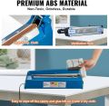 FREE STRIP 8 inch Impulse Sealer 500 Watt Heat Sealing Machine Vacuum Bag Sealer Poly Tubing Plastic Bag Packing Tools Heat Sealer Shrink Plastic. 