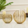 Metal Golden Candle Holder Candle Stick Holders Iron Art Geometric Candle Stand For Home Decor Table Centerpiece Wedding Party. 