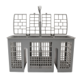 Universal Dishwasher Cutlery Basket Replacement, with Removable Handle, Dishwasher Utensil Holder for and 220 X 115 X 90mm. 