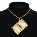 Fashion Photo Frame Locket Pendant Necklace Gold Color Heart Shape Choker Collar Necklace For Women Men Jewelry Dropshipping. 