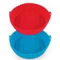 2PCS Silicone Air Fryer Liners Reusable Air Fryer Pot Air Fryer Accessories Baking Parchment Paper. 