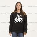 NO DAYS OFF Black Fleece Winter High Quality Sweatshirt For women. 