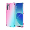 For OPPO Reno 6 5G Gradient Shockproof Soft Case. 