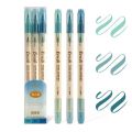 Panda Online 3PCS Double Head Tips Brush Twin Marker Pen Soft Tip Water Based Ink Blendable Vintage Color DIY Diary Journal INS Pens. 