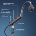 KS-19 Bone Conduction Headphones 5.1 Wireless Bluetooth Compatible Headphones Sports Gaming Headphones Hands Free with Microphon. 