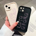 Hontinga for Redmi A3x Redmi A3 Back Cover Pink Hello Kitty Pattern Ladder Soft Camera Protection Rubber Phone Case. 