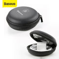 Baseus Portable Earphones Earbuds Carrying Bag Case Memory Card USB Cable Waterproof Organizer Box. 