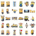 50pcs/Pack Cute Cartoon Minions Stickers Despicable Me  Waterproof Skateboard Luggage Guitar Laptop Funny Graffiti Sticker Kid Classic Toy. 