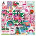 50 flamingo animal trend graffiti stickers for luggage, laptops, cars, foreign trade decorations. 