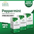 Green Valley Peppermint Oil Pack of 3, For Acne Treatment, Rashes, & Skin Irritations, 30ml Each Bottle. 