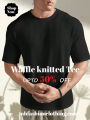 WAFFLE KNITTED ROUNDED NECK DROP SHOULDER T-SHIRT FOR MENS AND BOYS ( TLF 64). 