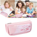 Cute Pencil Case Capacity Cute Pen Pencil Case Kawaii Stationery Pouch Pink. 