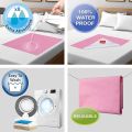 MiniMe Pack of 1 Anti-Piling Fleece Extra Absorbent Quick Dry Sheet for Baby, Baby Bed Protector, Waterproof Baby Sheet, Small Size 50x70cm. 