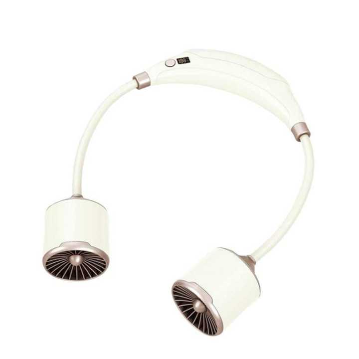 Mini Neck Fan with LED Display – Hands-Free USB Cooling Air Conditioner ...