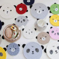 Coaster Anti-skid Cartoon Bear Hand-Woven Cotton Rope Placemat. 