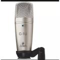 Behringer C-1U Professional Large-Diaphragm Studio Condenser USB Microphone. 