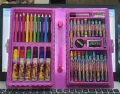 Children Drawing Art Set with Pencils, Markers, Watercolor Set, and Supplies - Creative Stationery Kit. 