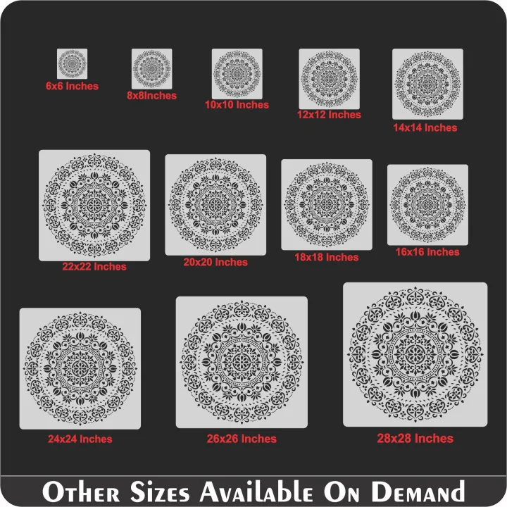 Mandala%20Art%20Reusable%20Stencil%20for%20Airbrush%20Painting,%20DIY%20Home%20Decor,%20Wall%20Art%20&%20Scrapbooking%20-%20Image%207