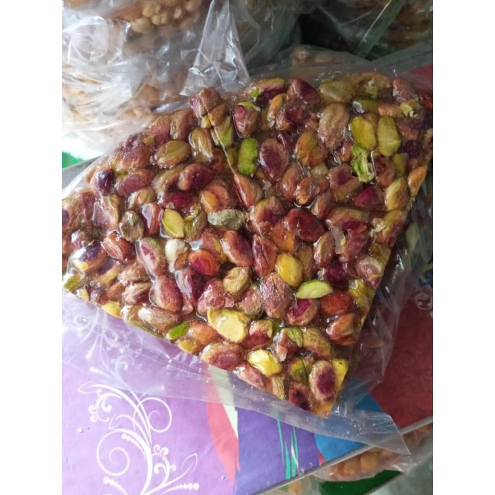 Chiki Pista Chikki Sweet Crunchy Best Chikki Dry Pistachio Chikki Original Shikarpuri Fresh Pure Dried Pista Chiki Laii (500 gms) Home Made Chikki Fresh & Tasty Hygienic Chikki Slice Dry Fruit Chikki Bars