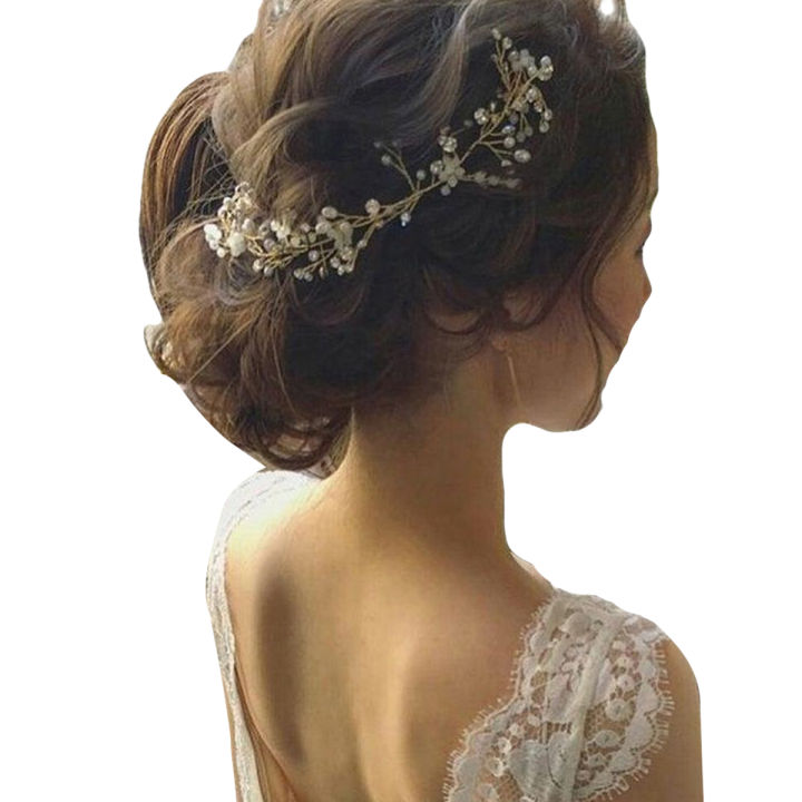 Fancy Wedding Bridal Hair Comb Jewelry Flower Crystal Tiaras & Hair Accessories