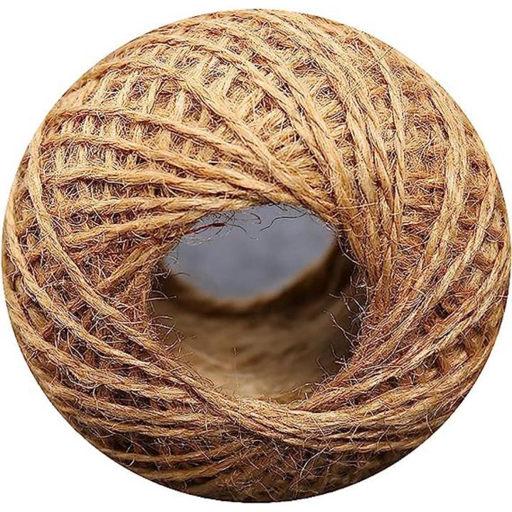 Openness - Simple Natural Brown Jute Rope / Thread – For Durable Packing String for Gardening Applications, Gift Wrapping Art and Craft – 2MM x 45M (Length)