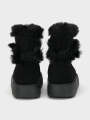 Unze London Women's "ABRAX" Winter Cozy Flat Boots For Women - Boots For Women. 