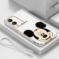 Vivo Y17s Y17 Y12 Y15 Y11 Y19 Lovely Mickey Mouse 6D Plating Square Edges Case Exquisite Soft Casing Cover. 