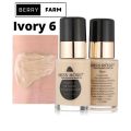 Foundation Makeup Liquid Oil Control Purely Natural Foundation Pump  - 30 Ml (5 Shades Available). 