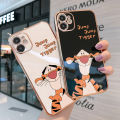 Jizetin (Free Lanyard) for Samsung Galaxy Note 10 Plus / Note 10 Plus 5G Back Cover Jump Jump Tiger Luxury 6D Plating Case Side Pattern Soft Silicone Square Phone Cases. 