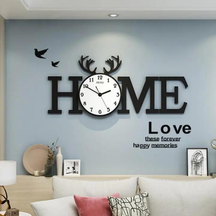 3D Wooden Wall Clock Laser Cut Stylish Design for Home & Bedroom Decoration
