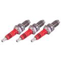 3pcs D8TC 3 Electrode Spark Plug, Racing Spark Plug with 3 Electrode for CG 125 150 200cc CF250 Motorcycle Scooter ATV Quads. 