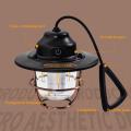 LED Lantern Vintage Portable Camping Light Type-C USB Rechargeable Tent Lamp Daily Waterproof for Hiking Fishing Emergency Lamp. 