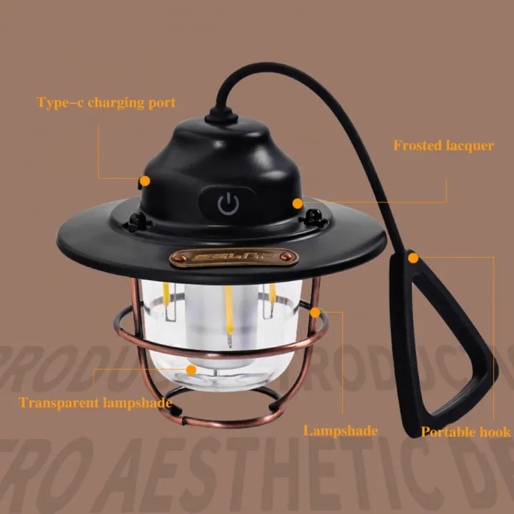 LED%20Lantern%20Vintage%20Portable%20Camping%20Light%20Type-C%20USB%20Rechargeable%20Tent%20Lamp%20Daily%20Waterproof%20for%20Hiking%20Fishing%20Emergency%20Lamp%20-%20Image%203