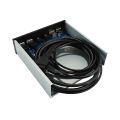5.25 Inch Desktop Pc Case Internal Front Panel Usb Hub 2 Ports Usb 3.0 And 2 Ports Usb 2.0 With Hd Port 20 Pin Connector. 
