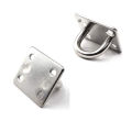 MeterMall 4pcs Stainless Steel Carabiner Stainless Steel Eye Plate With Eyelet For Awning/Wall Mounting Ceiling Attachment Wall Hooks. 
