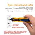 Advanced Non-Contact AC Voltage Tester with Cell Dual Function, Line Break Point Lookup, Indication Light, and Buzzer. 