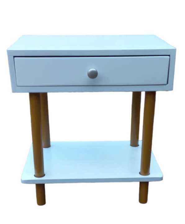 Side Table , Folding Side Table , Drawer Table With Antique Style Shelf