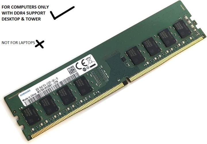 8GB Ram for Computer DDR4 PC4 -2133P, 2133MHz, 288pin LONG DIMM, Desktop RAM Memory
