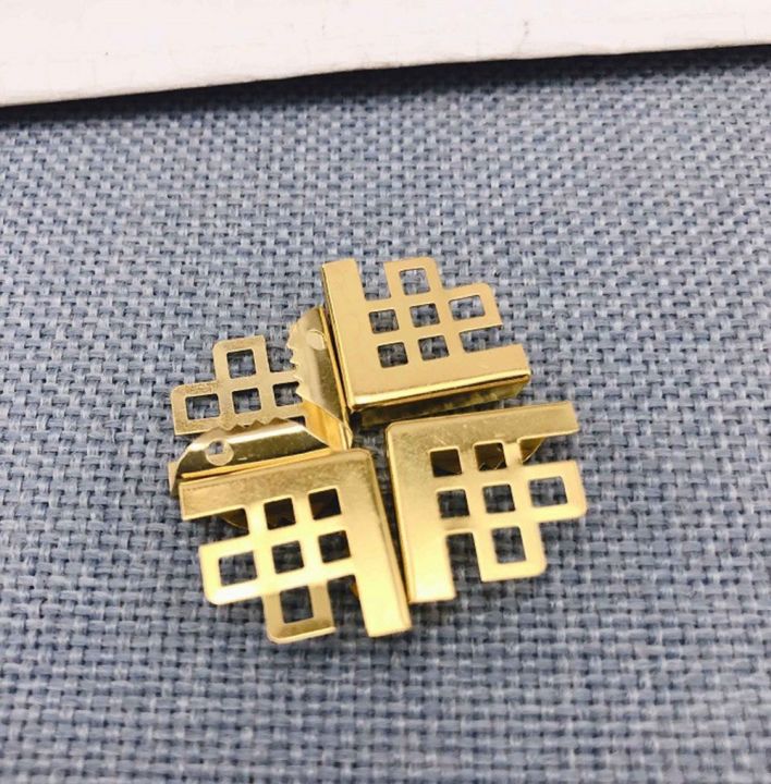 50Pcs Brass for Books Jewelry Box Menus Folders Photo Frame Corner ...
