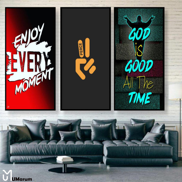 Motivational Quote Frames Office Wall Art Decor